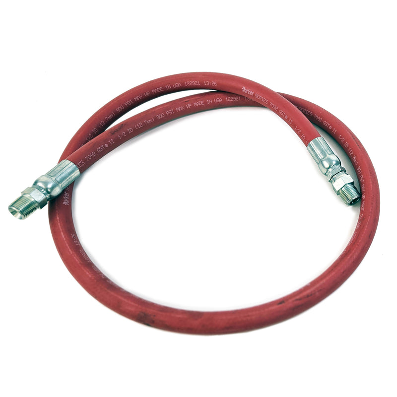 Macnaught Rubber 5Ft Feeder 1/2" Hose for Air / Water Service - PN