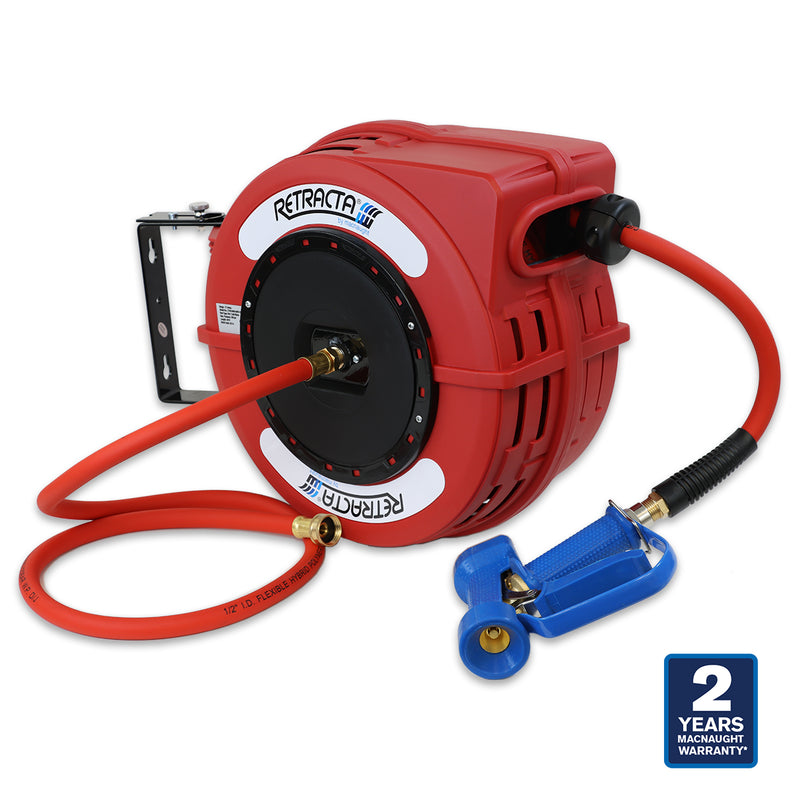 Heavy Duty Hose Reel Hot / Cold Water Service 1/2 inch x 40 ft 300