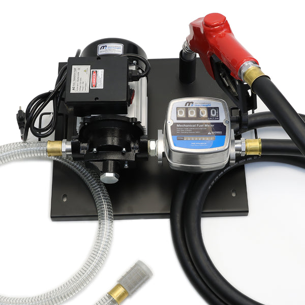 High Volume Diesel Pump with Auto Nozzle, 32 GPM - Wall or Tank Mount
