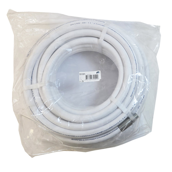 Macnaught Retracta Flex Hot Wash 1/2" x 65' White Hose  PN# RH196S