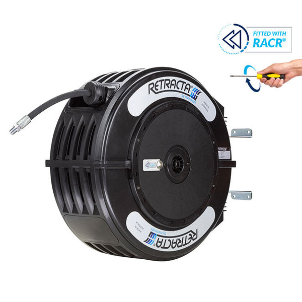Roughneck Grease Hose Reel, 1/4in. x 50ft. Hose
